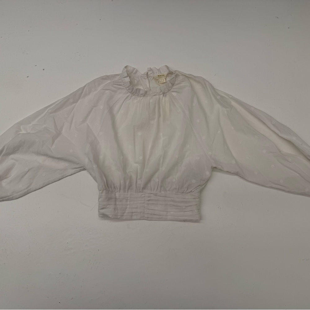 Anthropologie Maeve White Blouse